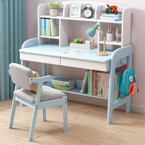Children desk solid wood girl bedroom children writing table and chairs suit reading elementary school students with chairs for homework