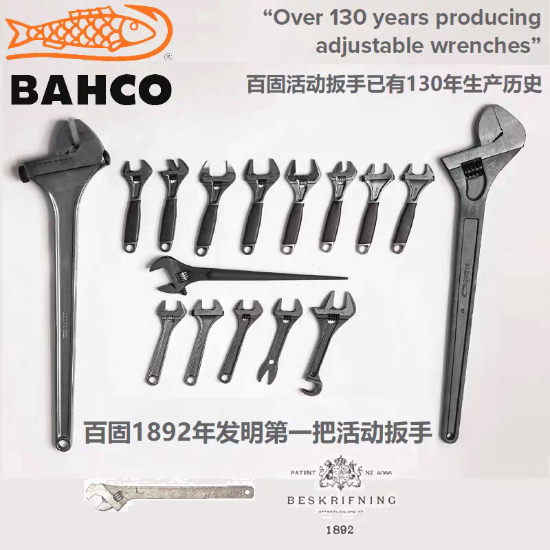 Swedish Bagu Bahco Pipe Live Dual-Use Adjustable Wrench 31 Open-End Wrench 8inch Crocodile Tail 31/33H Swedish Bagu Bahco Pipe Live Dual-Use Adjustable Wrench 31 Open-End Wrench 8inch Crocodile Tail 31/33H