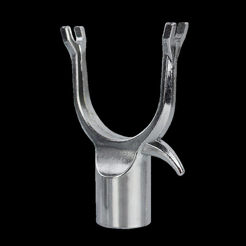 Stainless steel forkhead female forkhead drying forkhead stretching support rod accessoriessroll bar pickup forkhead pack