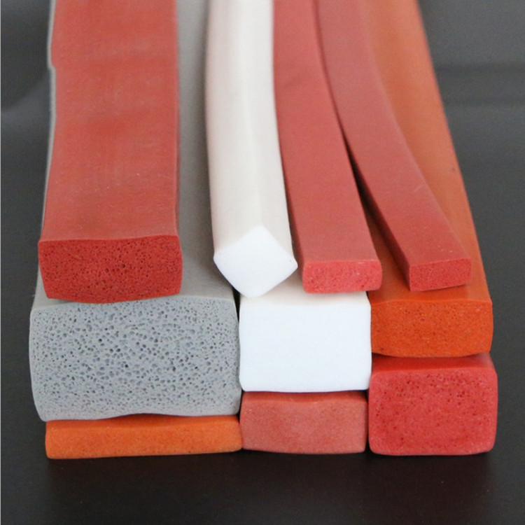Silicone foam sealing strip steaming box oven boiler special rubber strip motor cabinet rubber strip high temperature resistant equipment pimp