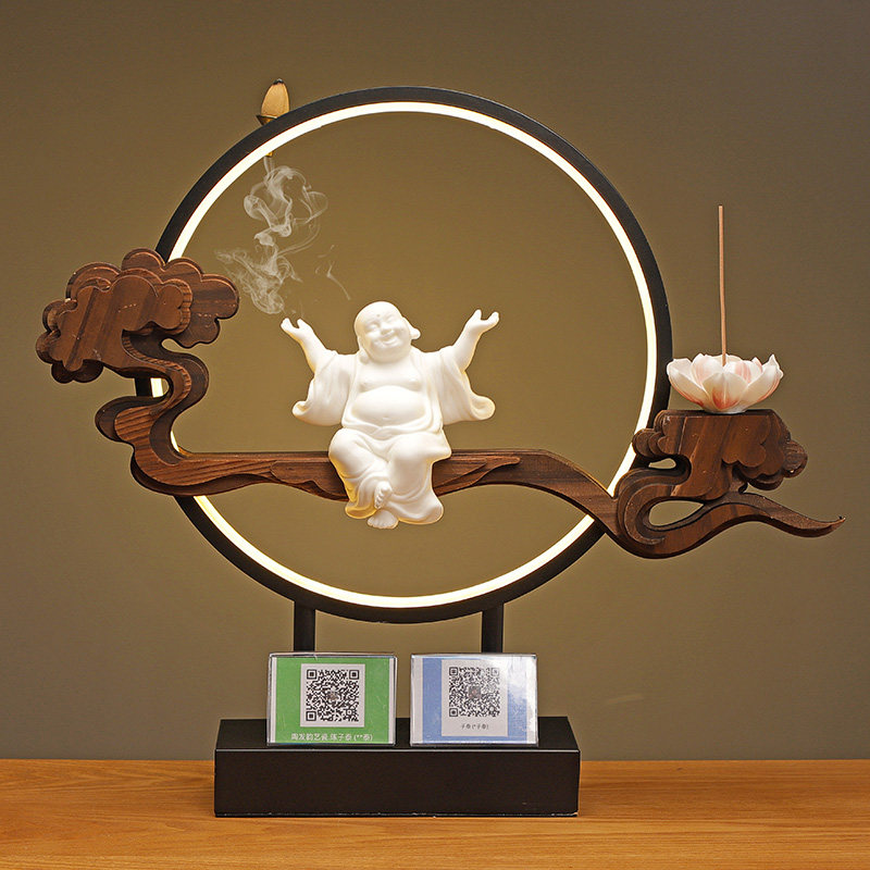 Opening Gifts Lucky Maitreya Collection QR Code Bluetooth Voice Broadcast Cash Register Desktop Opening Gift Ornament