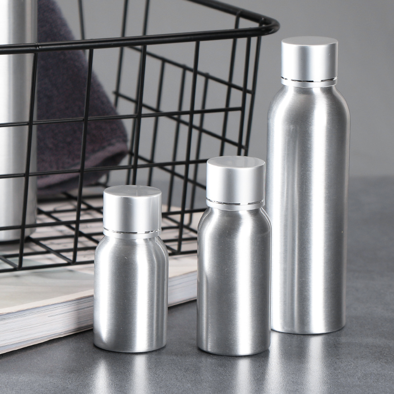 Metal Aluminum Split Bottle Screwed Lid Bottle Homemade Essential Oils Pure Dew And Fresh Skin Water Shade Empty Bottle Alcohol Seal Bottle