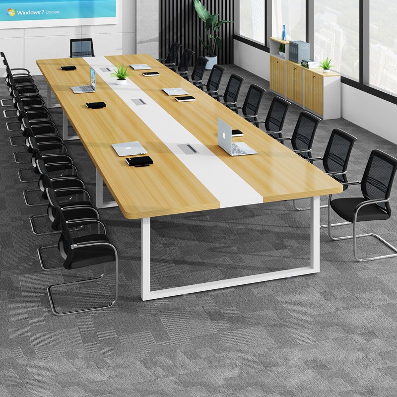 Office Furniture Conference Table Long Table Large Minimalist Modern Strip Table Training Table Negotiation Table Desk Chair Composition