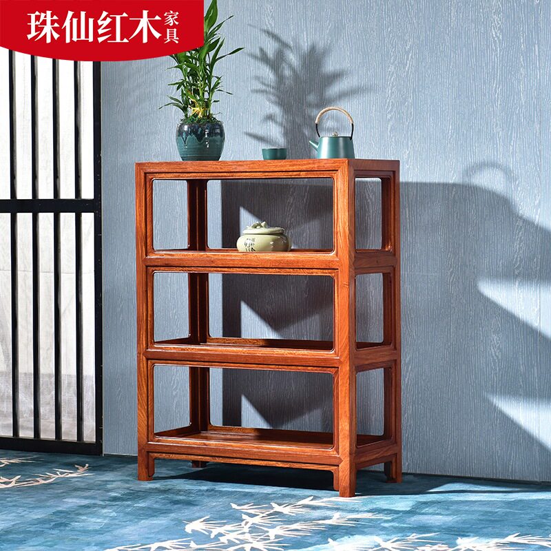 Burmese rosewood tea cabinet small simple Chinese style living room mahogany furniture big fruit red sandalwood side sofa corner cabinet