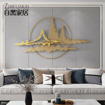 New Chinese wall decoration living room dining room background wall decoration pendant porch creative wall decoration wrought iron wall hanging