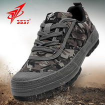 3537 Jiefang shoes non-slip wear-resistant canvas shoes anti-odor construction site labor protection shoes outdoor hiking shoes spring and autumn rubber shoes