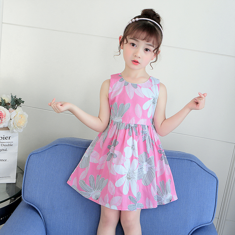 Girldress 2020 mùa hè váy mới 3 trẻ em Hàn Quốc phiên bản của khí nước ngoài bông váy cô gái A-từ váy baby công chúa váy.