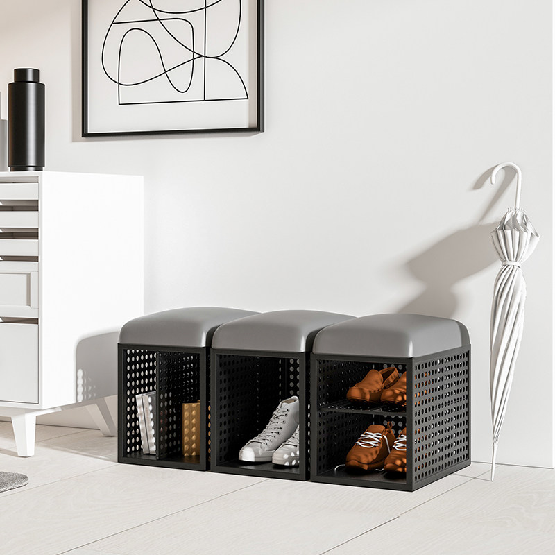 Minimalist Light Extravagant Shoes bench Home Small family Type starter Shoes Sofa Chairs Living-room Small Containing Cabinet Sofa Combination