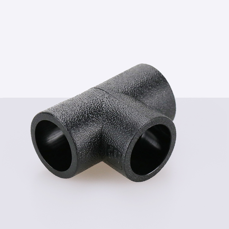 (Good quality material) PE variable diameter tee high density HDPE water supply pipe fittings fittings T25*20*25