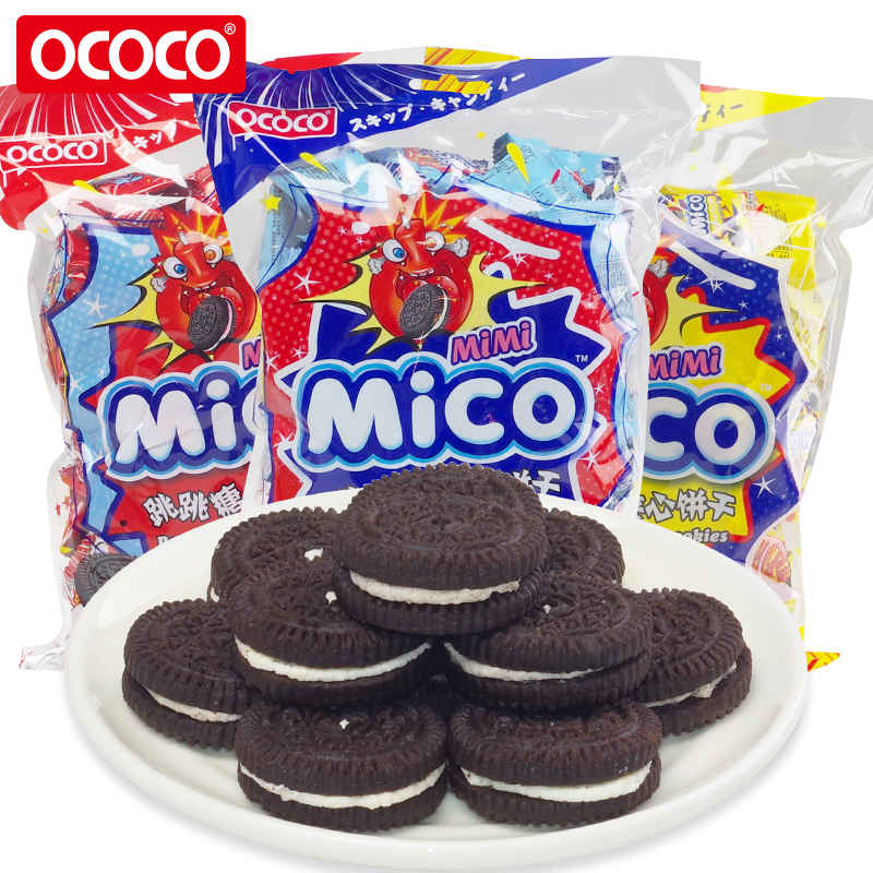 ococo hop sugar sandwich cookies net red tasty zero food independent small package casual reward children snack