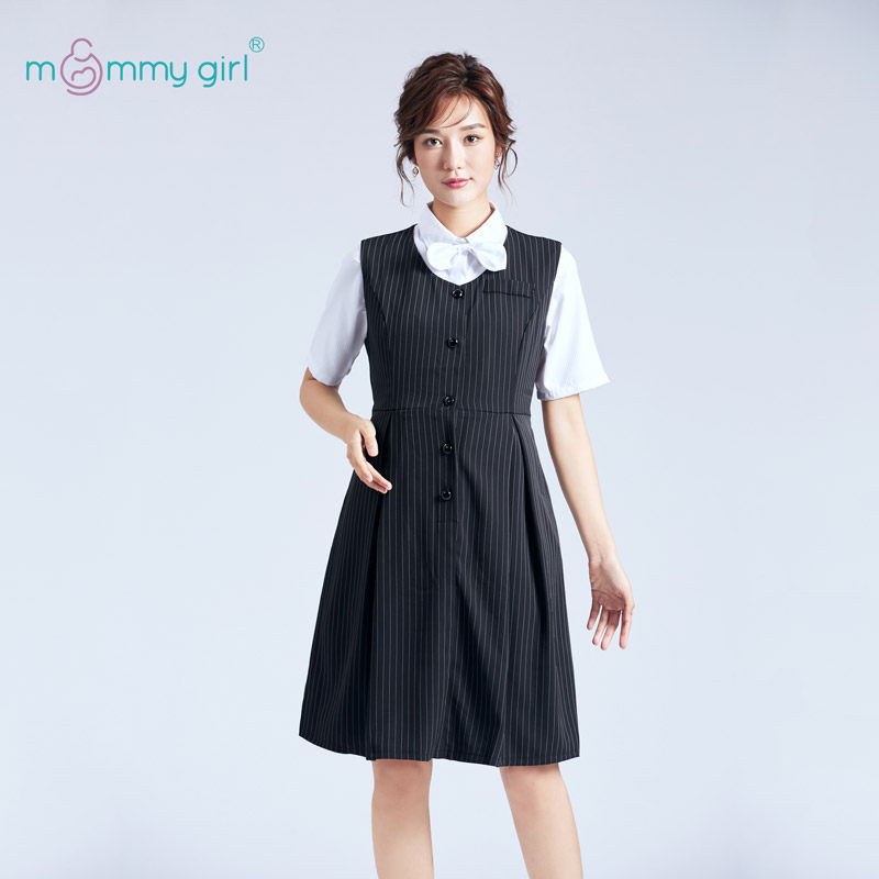 2022 summer pregnant women a-word dress OL high-level sense interview work pregnancy professional work skirt