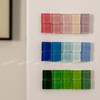 Glass mosaic refrigerator magnet photo fixation