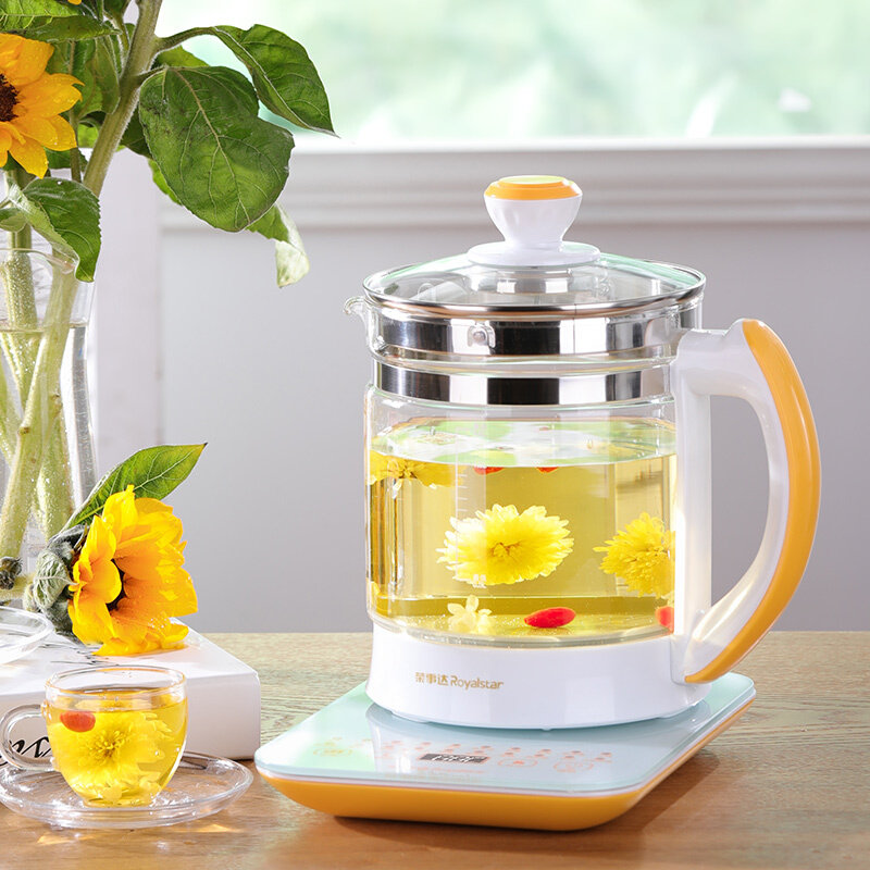 Boom Dag Health Care Pot Home Fully Automatic Flower Teapot Multifunction Electric Heat Burning Kettle 2L Liter Large Capacity Cooking Tea