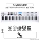 Keylab 61 Key Key Pedal+подлинный звуковой сумки