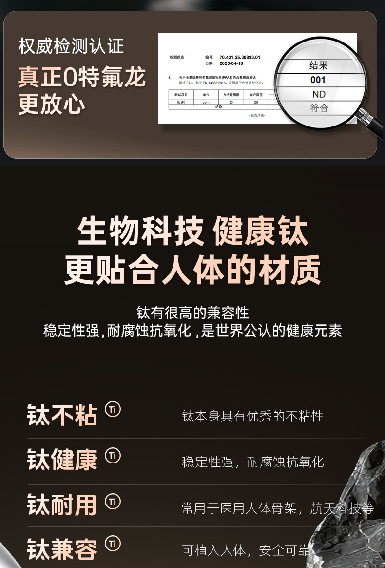 安享好物 安享A级炒锅-康巴赫七代 真钛 蜂窝不粘锅 国标 
