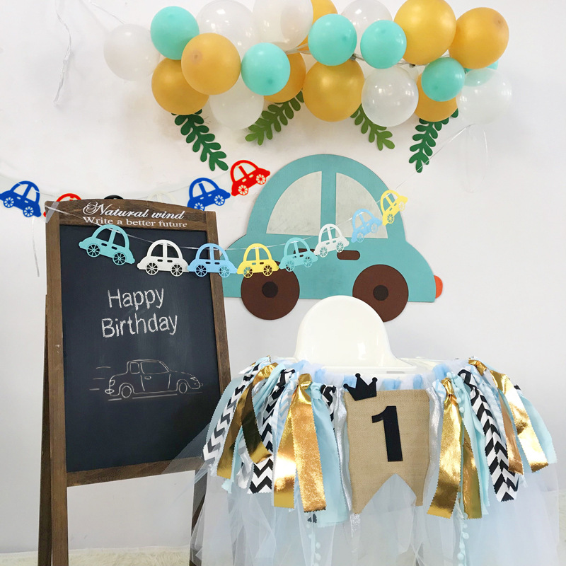 Birthday Baby Birthday Decoration Scene Background Wall Placement Children 100 Days Full Moon Party Dress Package