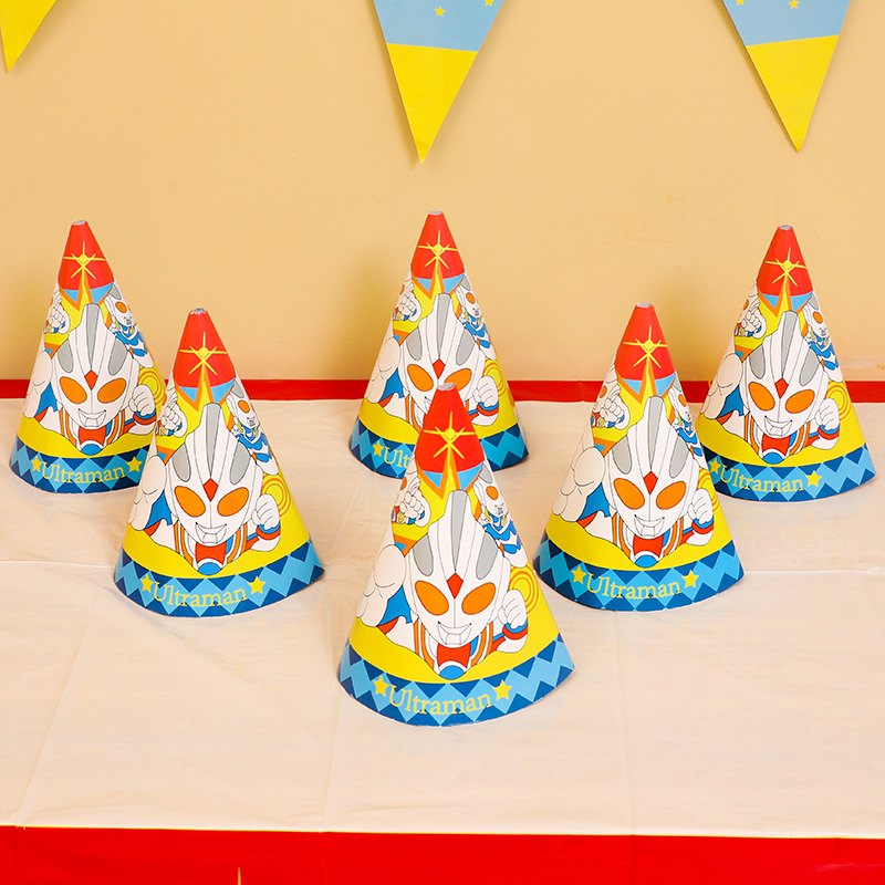 Tableware kit Birthday decoration arrangement of Ottman themed children boy's anniversary party plate disposable items