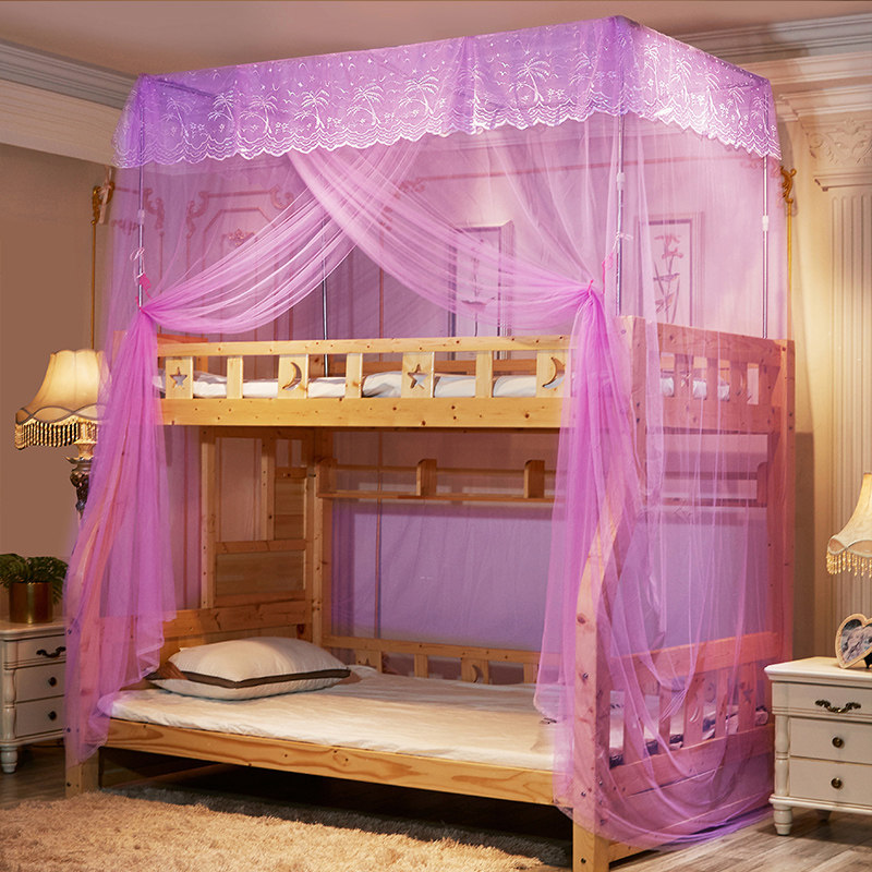 Primary-secondary bed mosquito nets upper and lower bunk beds integrated 1 2m children double bed height bed 1 m straight ladder type bracket mosquito net