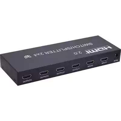 HD HDMI processor is divided into forty-six 4K splicing screen TV code stream branch split screen cutting distributor