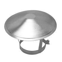 Windproof cap Stainless steel chimney rainproof cap Smoke exhaust pipe exhaust cap chimney cover Soil stove fireplace pipe cover