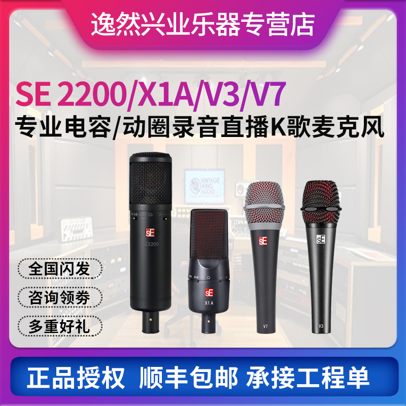 SE 2200 large diaphragm condenser microphone Network K song live recording book microphone se2200 V3V7 dynamic X1A