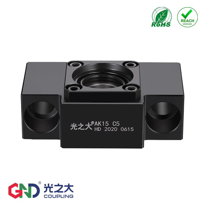 Large ball bearing screw rod fixed end AK10 high-precision screw precision bearing seat couplings support seat