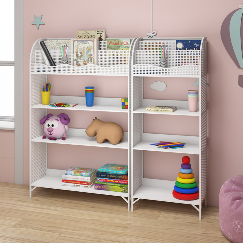 Simple Baby Children's Bookshelves Plotbox Home Toddler Floor Shelve Students Reading Bookcase Living-room Masthead