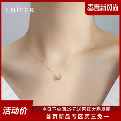 925 sterling silver light luxury small waist necklace female niche high-end clavicle chain tide net red ins simple temperament pendant