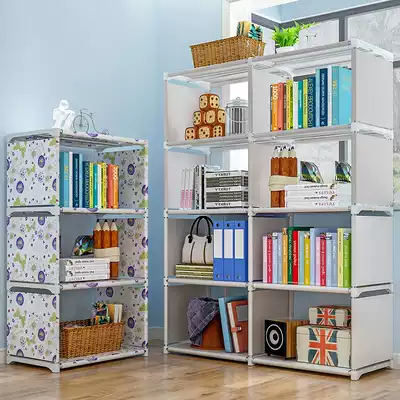 Simple bookshelf creative combination bookcase storage rack floor shelf children's student bookcase