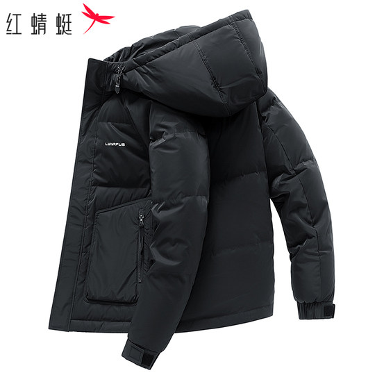 Red Dragonfly Winter down Jacket for Men 2025 New Casual Puffer Jacket Thickened Warm Coat Unisex