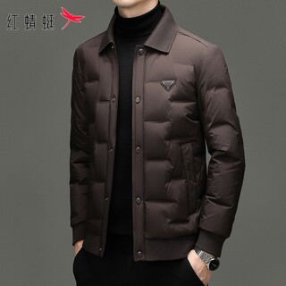 红蜻蜓男士羽绒服休闲时尚防寒鸭绒衣冬季新款潮流加厚保暖外套男