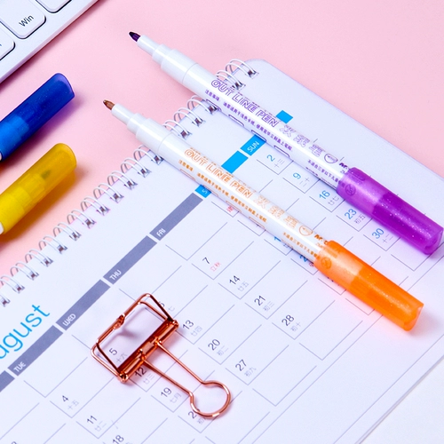 Chenguang Color Pen Детские студенты с двойной флуоресцентной ручкой