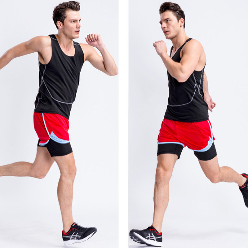 Short-sleeved T-shirt sports suit tide 2019 summer new loose top casual overalls couple outfit two-piece set