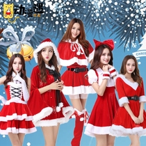 Christmas theme costume girls adult sexy bunny girl dsstage performance clothing Santa Claus cos clothing