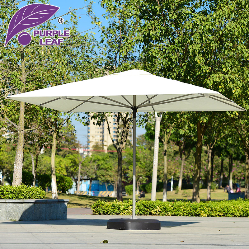 Large parasol stall Outdoor middle column umbrella Large parasol Automatic folding garden umbrella Yard Courtyard Balcony umbrella