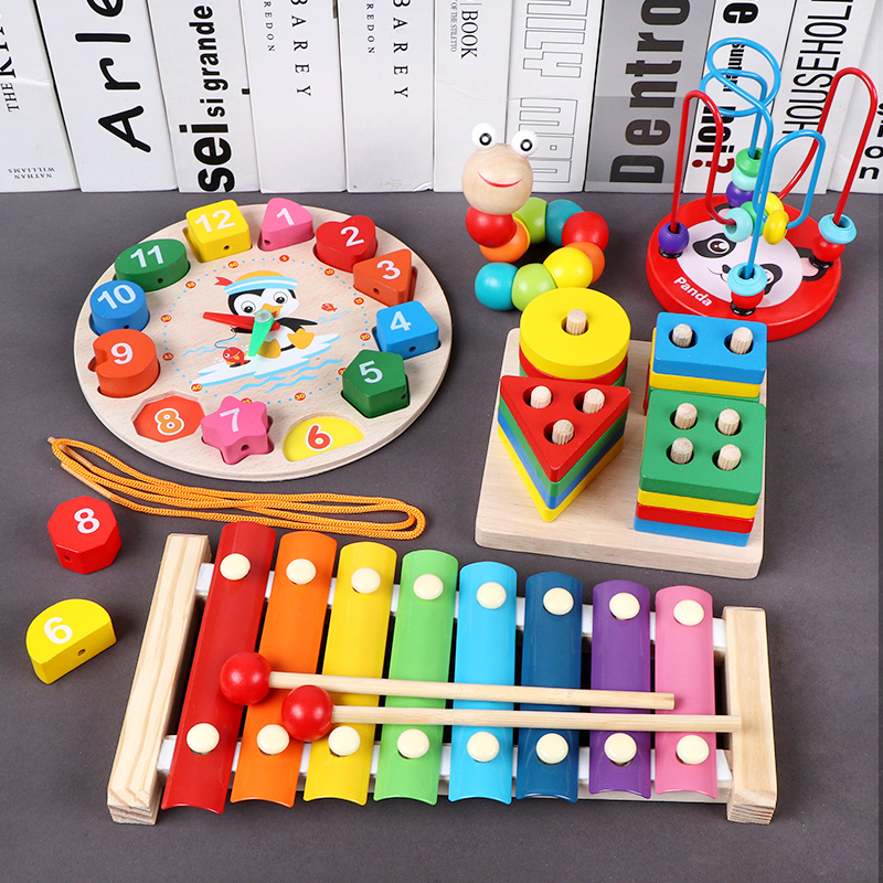 Baby Boy Bypass Pearl Multifunction Puzzle Force Brain Toy String Bead Boy Girl 0 Baby 1 1 2 3 Early education