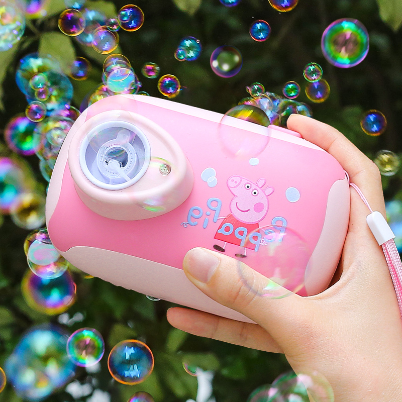 Piggy Petch Bubble Machine Children Handheld Teen Hearts Ins Nets Red Blow Bubbles Toy Bubble Camera Electric