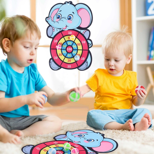 Интерактивные мультяшные дротики, липкий мяч, игрушка, 2 лет