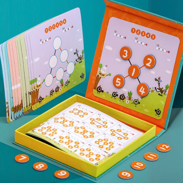 Mathematical Enlightenment number of maps Magnetic force to battle table game children Puzzle Class Thinking Training Toy Logic Special Focus