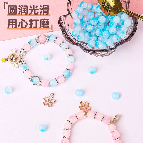 Детский браслет из бисера ручной работы, набор материалов, бусины из жемчуга для мальчиков и девочек, игрушка, DIY, подарок на день рождения