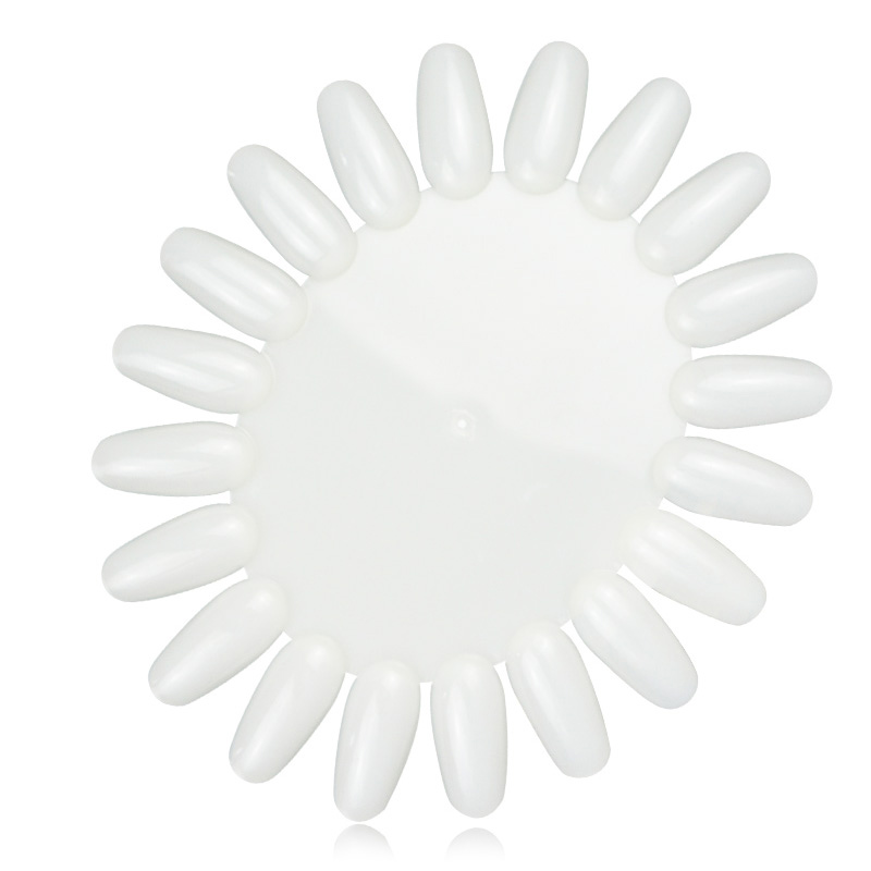 perfect color coconut-shaped heart-shaped iron chain color card natural nail polish color practice swatch nail art display