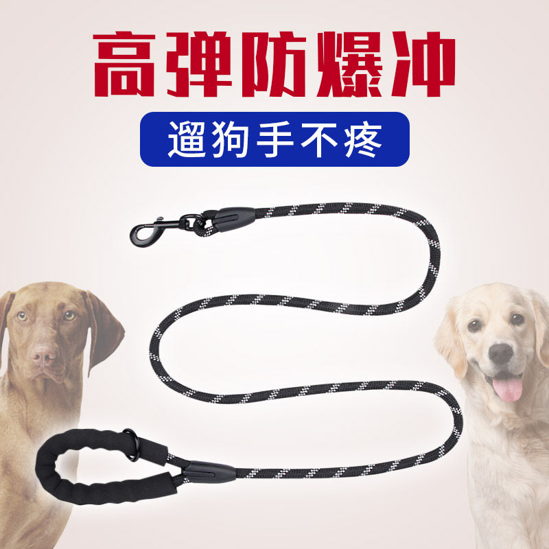 Pet leash dog explosion-proof Okinawa large, medium and small dogs reflective nylon dog walking chain golden retriever corgi rope
