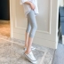 Quần ống rộng dành cho phụ nữ mang thai, quần legging hoa cúc mỏng phương thức mùa hè, cạp cao, nâng bụng và quần sooc cúc nhỏ - Phụ nữ mang thai quần / quần bụng Phụ nữ mang thai quần / quần bụng