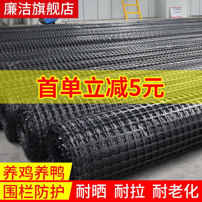 Plastic mesh protective mesh corn mesh small hole raising chicken and duck fence guardrail net isolation breeding net geogrid
