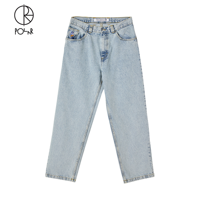 Polar Skate Co 93 Denim Jeans Twill Straight-Leg Skateboard Casual Sports Denim Pants for Men Polar Skate Co 93 Denim Jeans Twill Straight-Leg Skateboard Casual Sports Denim Pants for Men