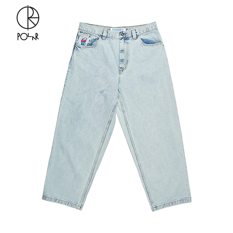 Polar Skate Co Big Boy Jeans Celebrity-Style Loose Dad Pants Wide-Leg Denim Trousers