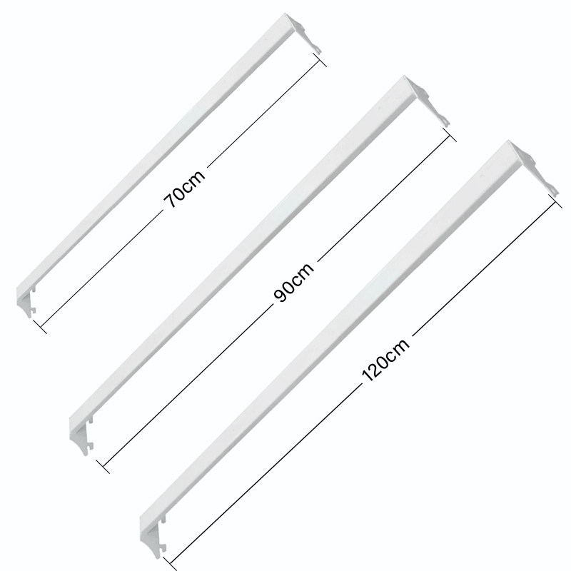 Shenzheng supermarket shelf beam display rack accessories Small horizontal bar Snack hook square tube snap thickened factory direct sales