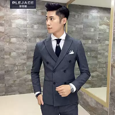 Marriage bridegroom suit suit suit men business professional dress three-piece suit wedding dress groomsman Brotherhood autumn