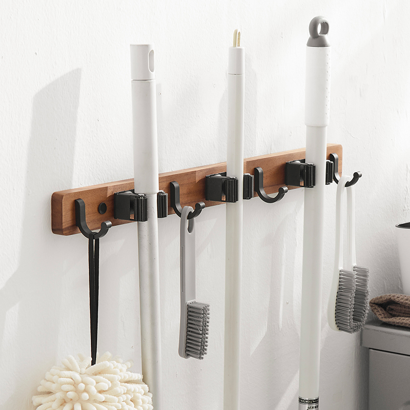 Touch-clamptotoilet Toolhook balcony mop-hook sweep to cover broomstick bathroom shelf without punching