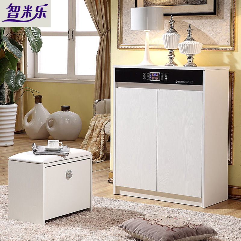 Intelligent electronic disinfection shoe cabinet sterilization drying deodorizing shoes mildew proof household door simple storage porch solid wood